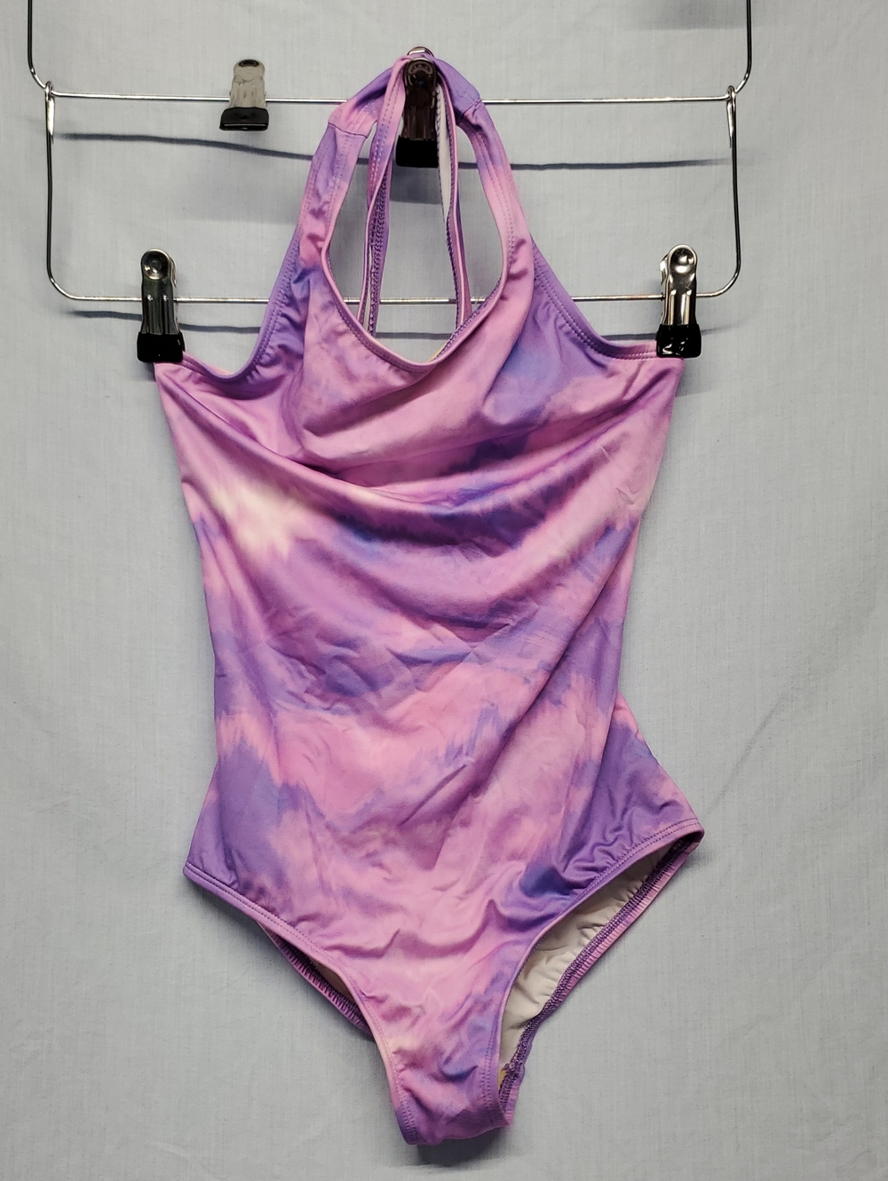 Lands' End Pink and Purple Tie Dye One Piece Swimwear -131
